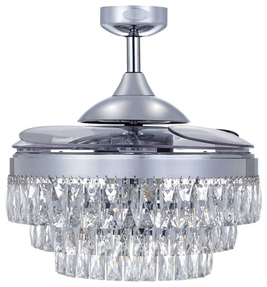 Fanaway Veil 48" Ceiling Fan, Chrome