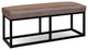 Reynolds Bench, Distressed Chestnut Brown