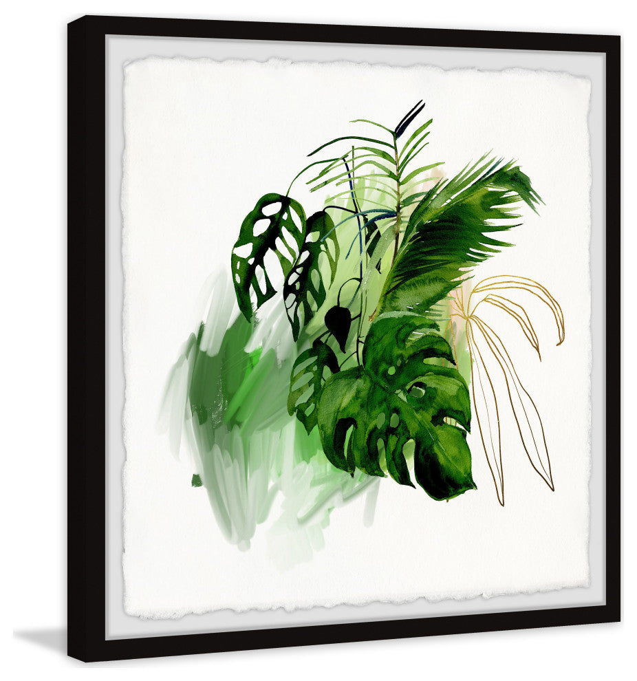 "Garden Gateway" Framed Painting Print, 12x12