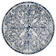 Two's Company Jaipur Palace Blue and White Inlaid Decorative Round Serving Tray