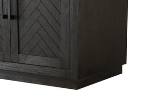 Home Living 84" Double Bathroom Vanity, Chocolate Oak