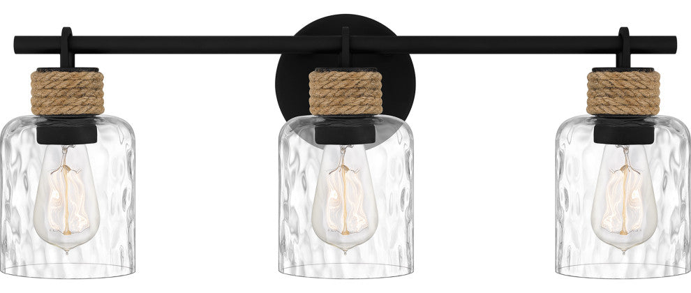 Quoizel BTC8624MBK 3-Light Bath, Baltic