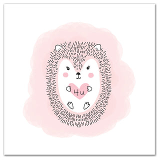 Love Hedgehog 20x20 Canvas Wall Art