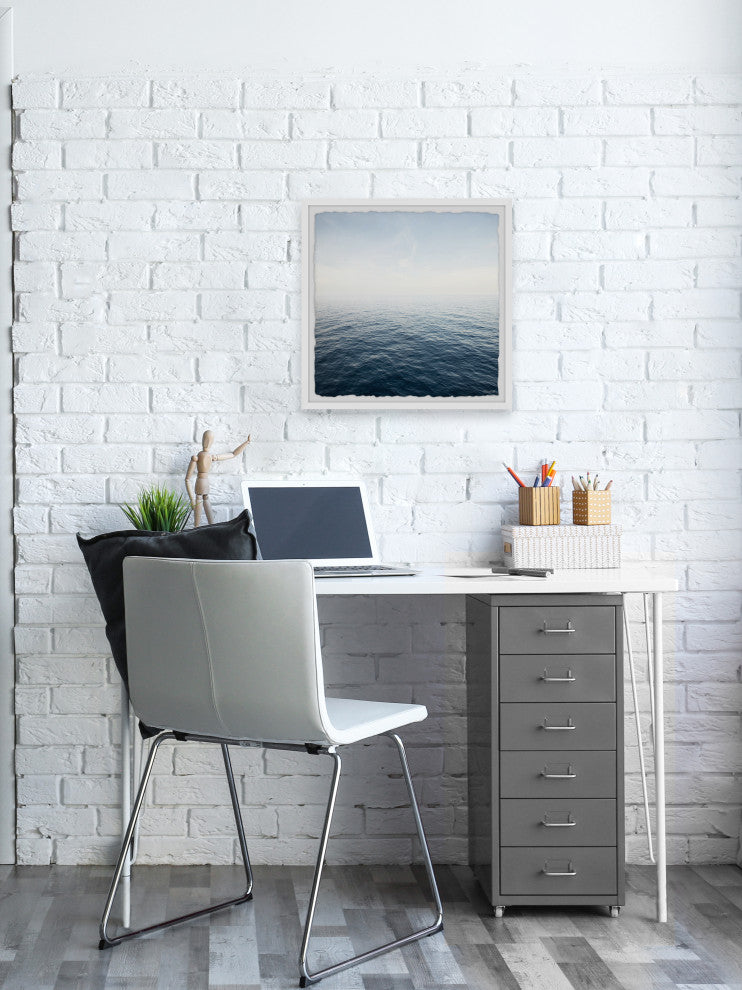 "Rippling Ocean" Framed Painting Print, 24x24