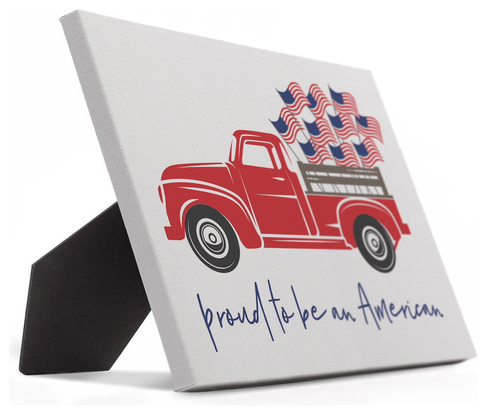 Proud to be an American 8x10 Tabletop Canvas
