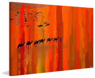 "Bir Anzarene" Print on Canvas, 36"x24"
