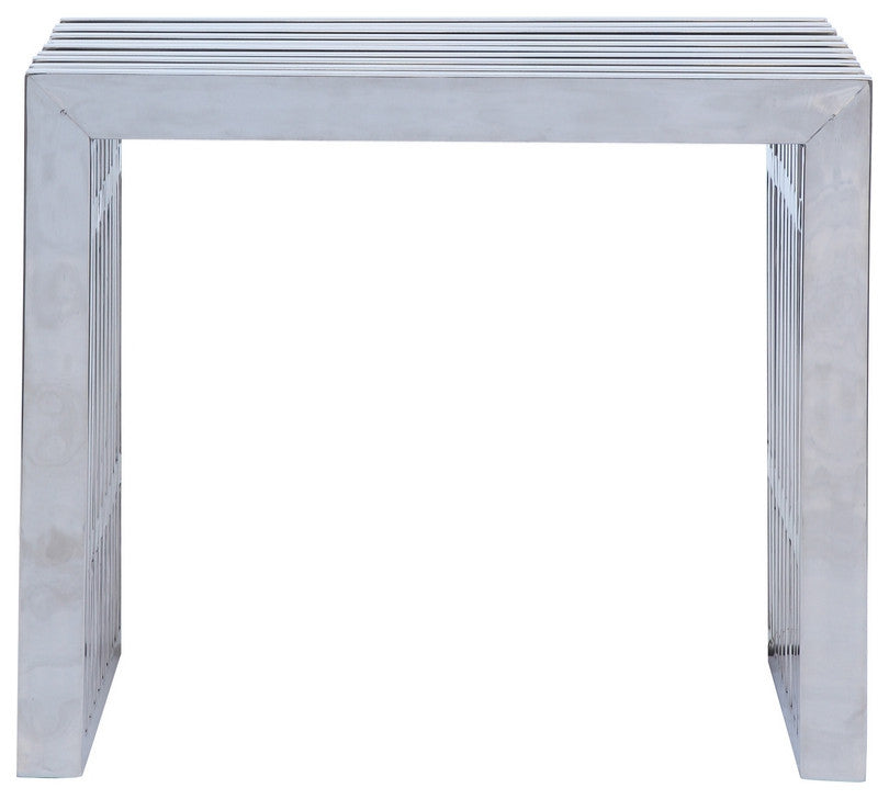 Modern Classics Zeta Stainless Steel Bench Short, Silver