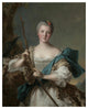 "Portrait of a Woman as Diana, 1752" Paper Print by Jean-Marc Nattier, 20"x24"