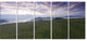 Mountain Plateau at Evening, Landscape Canvas Art Print, 60"x28", 5 Panels