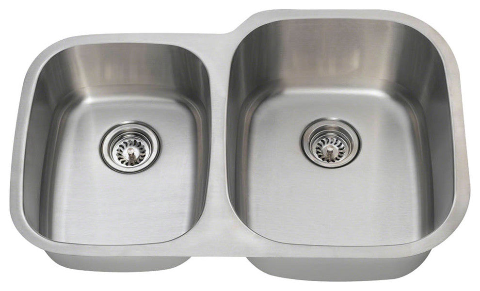 PR305-18 Reverse Offset Stainless Steel Sink