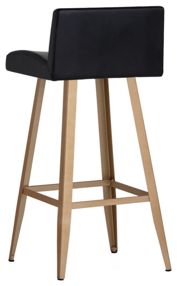 Dani Counter Stool, Gold, Antique Black
