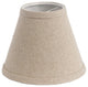 3x6x5" Linen Chandelier Lamp Shade, Natural