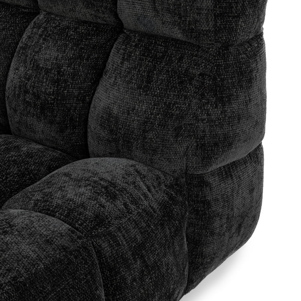 Roba Upholstered Fabric Swivel Lounge Chair