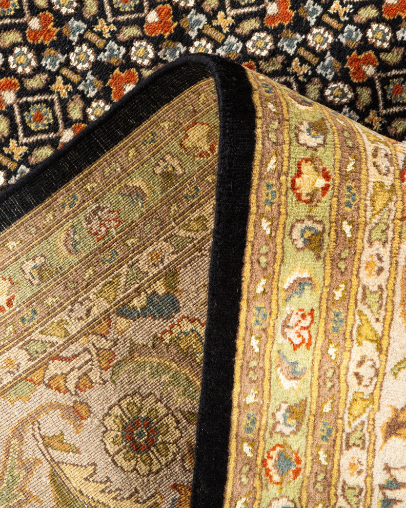 Mogul, One-of-a-Kind Hand-Knotted Area Rug Black, 8'2"x10'5"