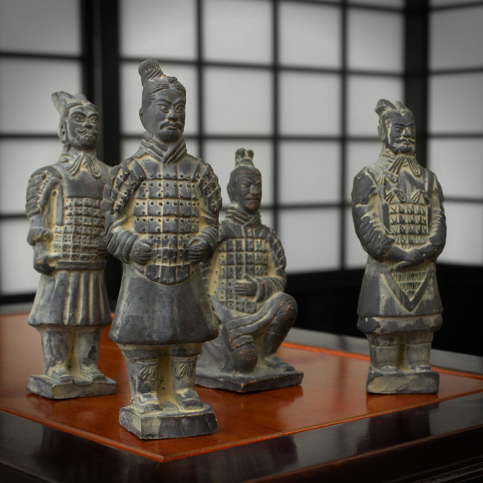 Box of 4 Terra Cotta Warriors