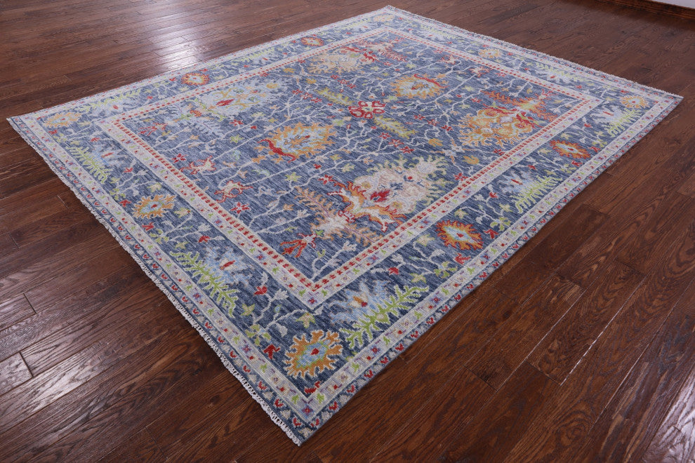 8' 1" X 10' 3" Turkish Oushak Handmade Wool Rug - Q13390