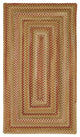 Capel Manchester Gold Hues 0048_100 Braided Rugs - 7' X 9' Concentric Rectangle