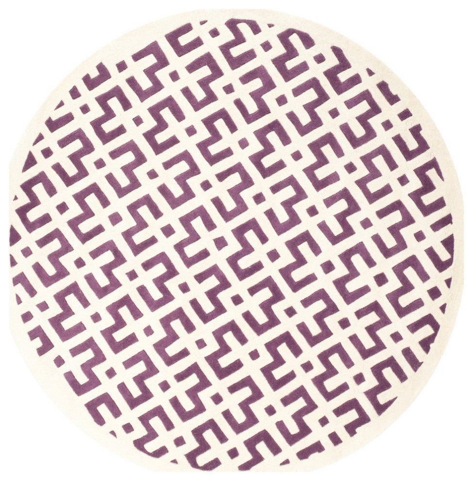 Safavieh Chatham CHT719F 7' Square Purple Rug