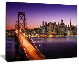 "San Francisco Skyline and Bay Bridge" Wall Art, 40"x30"