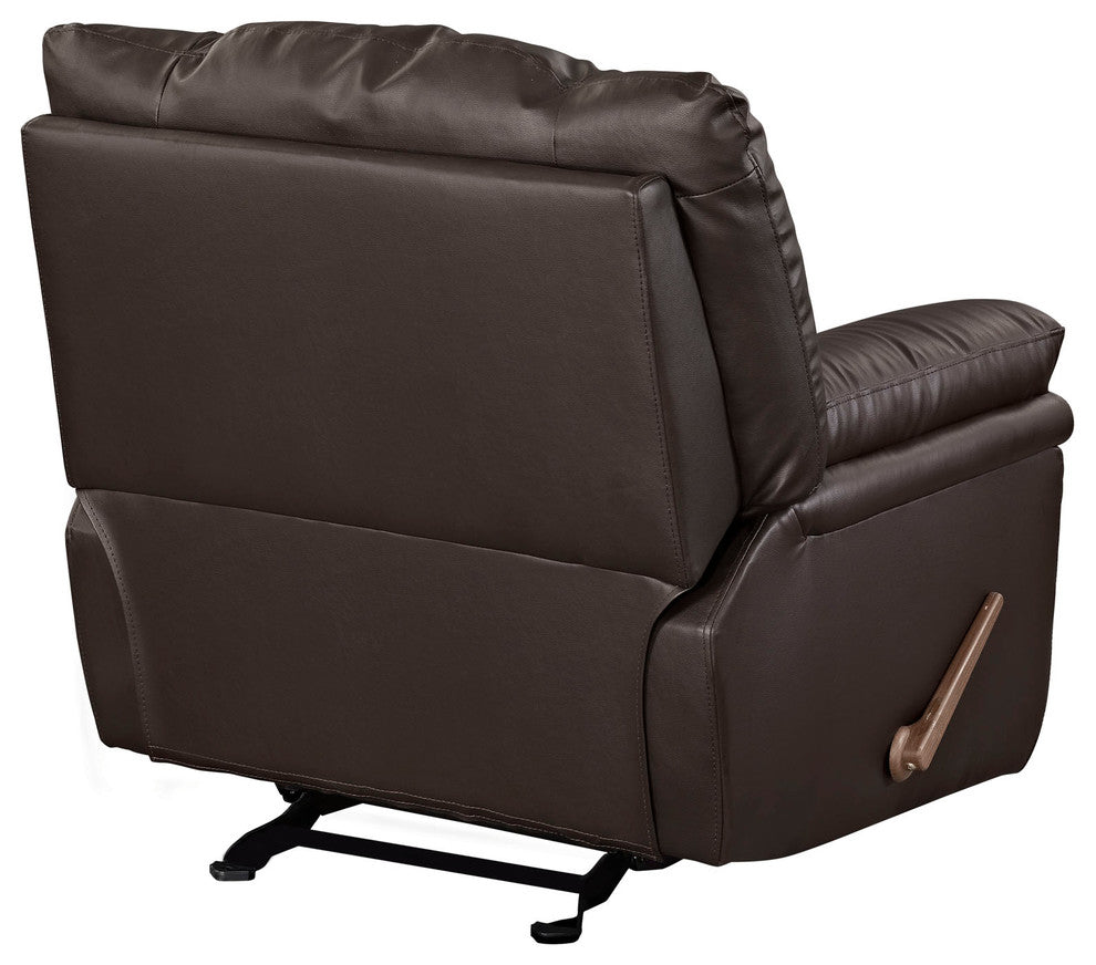 Modern Contemporary Living Room Recliner Brown