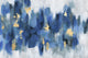 "Blurry Blue Flowers II" Painting Print on Wrapped Canvas, 36"x24"