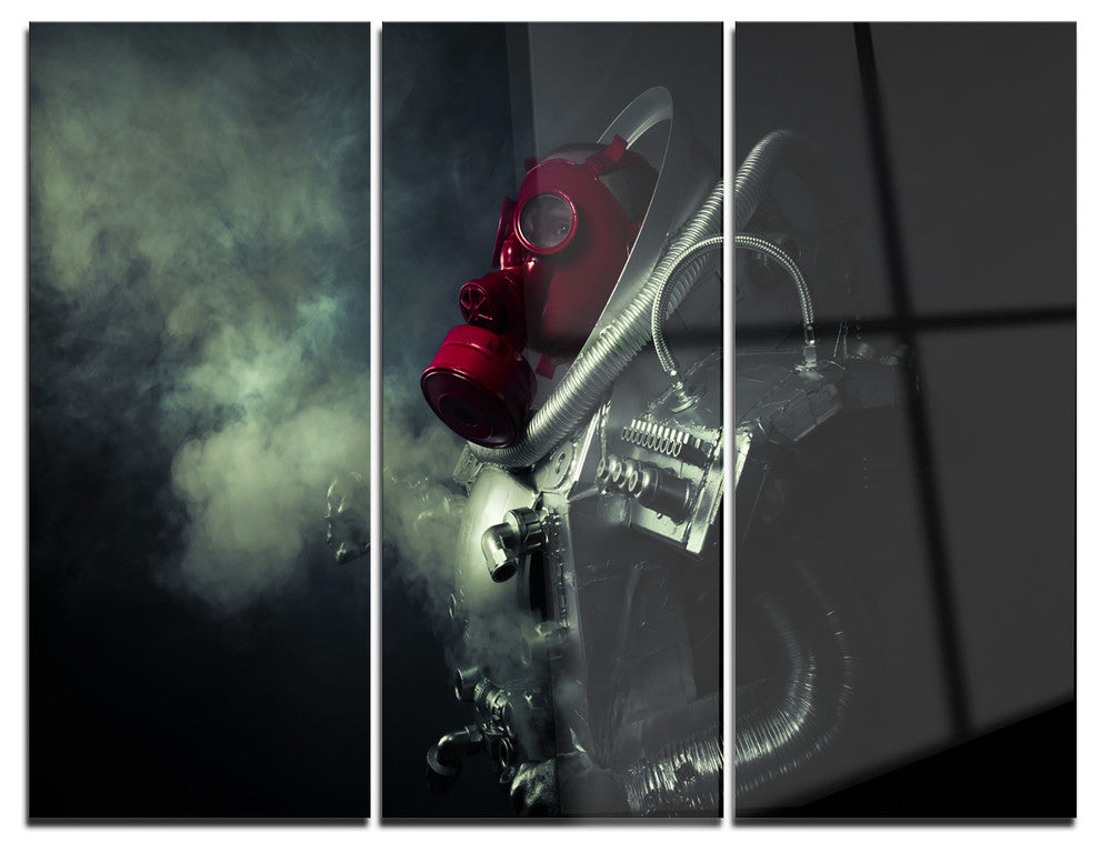 "Post Apocalyptic Survivor" Digital Metal Wall Art, 3 Panels, 36"x28"