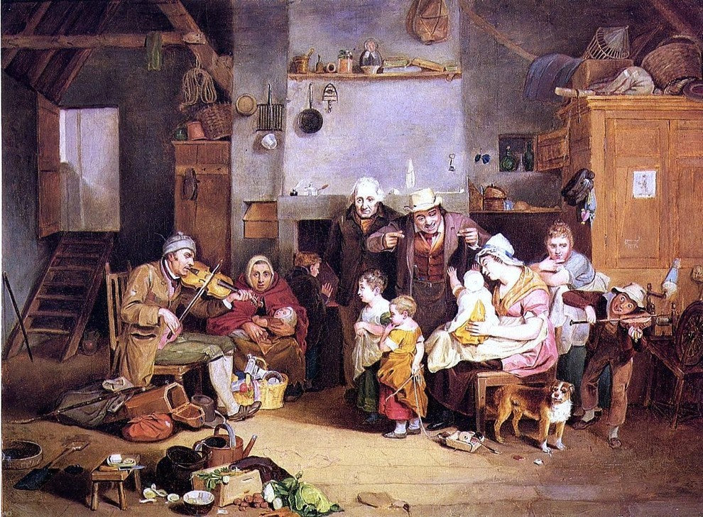 John Ludwig Krimmel The Blind Fiddler Wall Decal