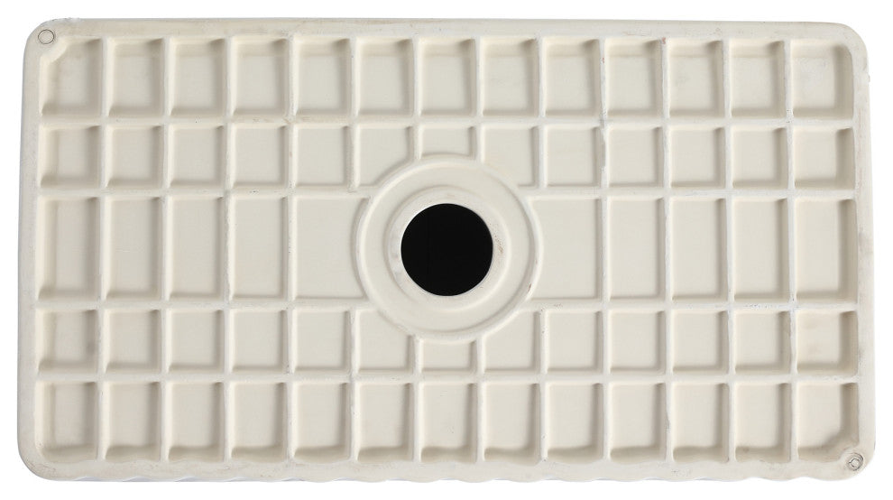 White Fireclay 33 in. Single Bowl Farmhouse Apron Kitchen Sink with Accessories,
