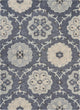 5" x 7" Gray Floral Trellis Area Rug