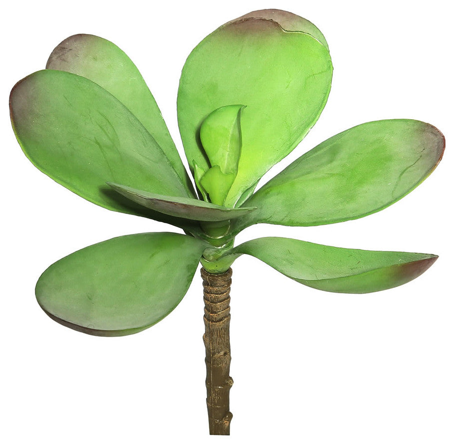 Vickerman Fe171201 6.5" Artificial Green And Red Kalanchoe Pick