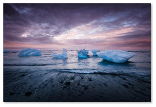 Philippe Sainte-Laudy 'Cold Evening in Iceland' Canvas Art