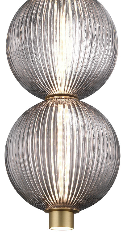 Palmas 16" LED Pendant, Gold