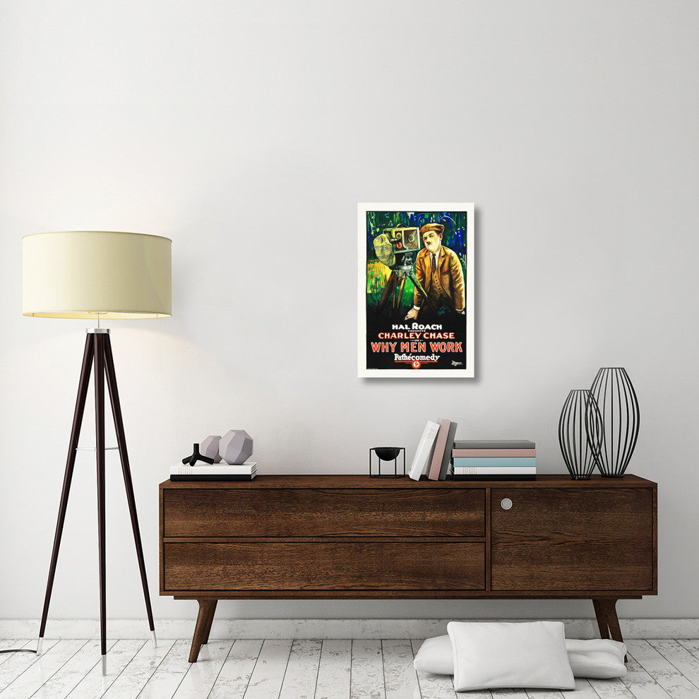 "Why Men Work" Stretched Canvas Giclee by Hollywood Photo Archive, 20x30"