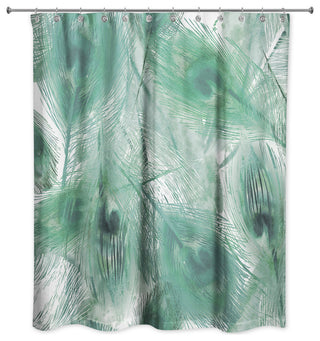 Peacock Feathers 2 71x74 Shower Curtain
