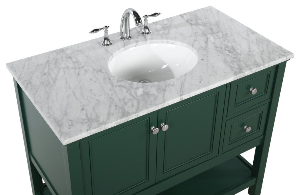 Matilda 42" Single Bathroom Vanity, Green