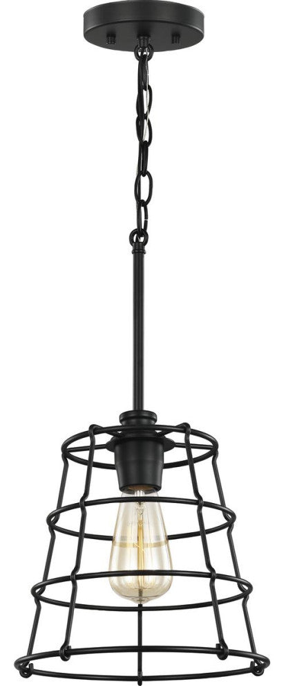 Chambers Collection Black 1-Light Mini-Pendant