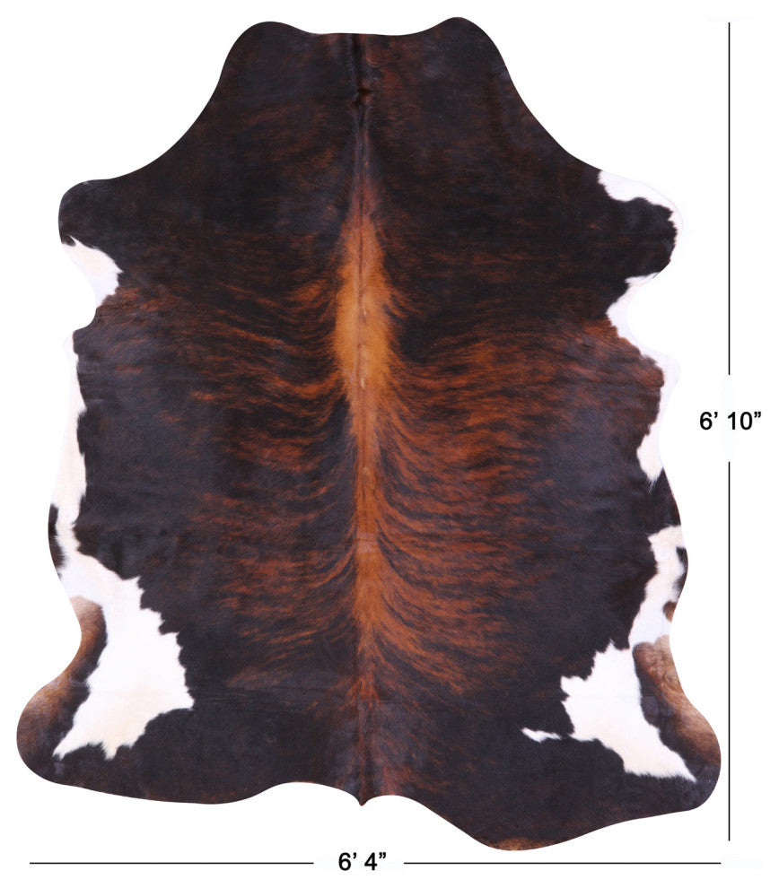 Natural Cowhide Rug 6' 10" X 6' 4" C2274