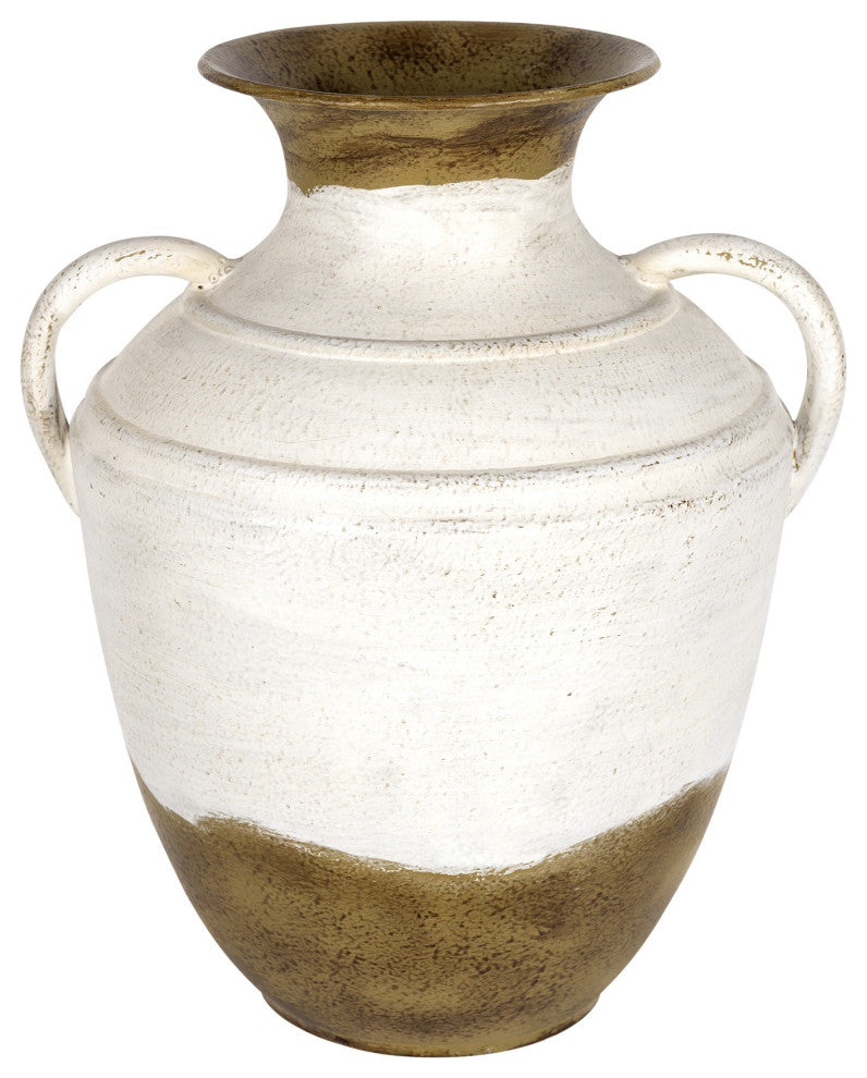 Vintage Two Toned Metal Table Vase
