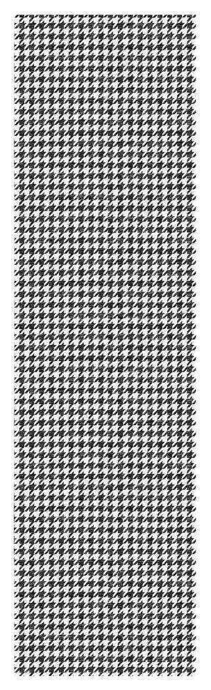 Indoor/Outdoor Hinton HN1 Black Machine Washable 2'3" x 10' Rug