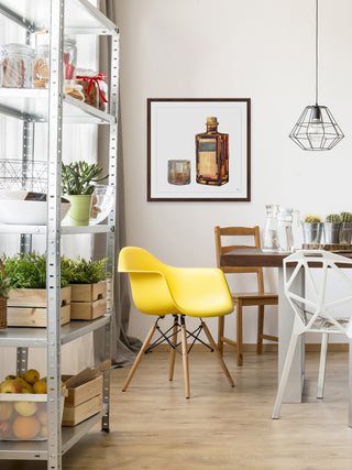 "Bourbon Time" Framed Painting Print, 32"x32"