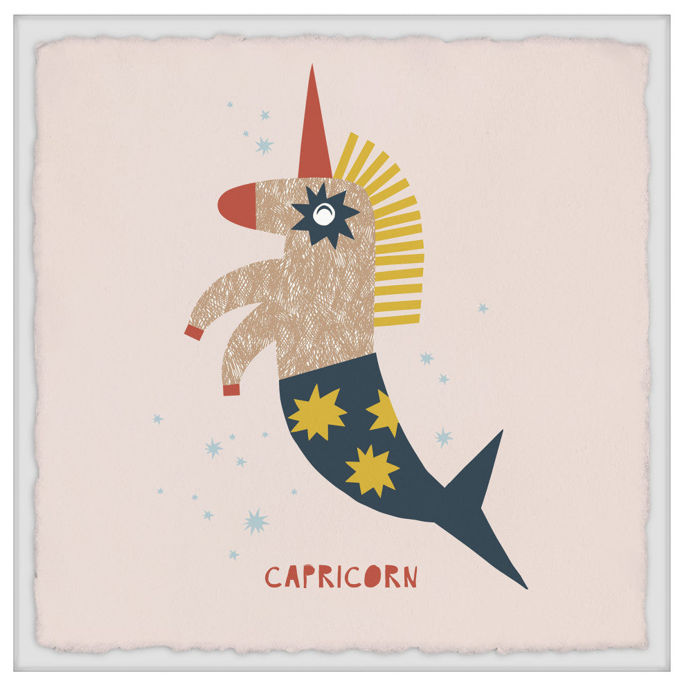"I'm a Capricorn" Framed Painting Print, 24x24
