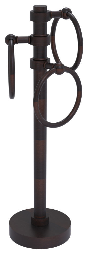 Vanity Top 3 Towel Ring, Venetian Bronze