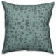 Whimsical Women, Blue Throw Pillow, 16"x16"