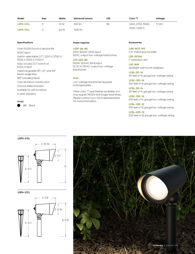 Spot 4" CCT Landscape Spotlight