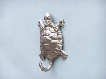 Brushed Nickel Turtle Hook 6"