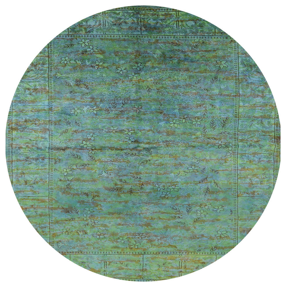 Ahgly Company Indoor Round Mid-Century Modern Area Rugs, 6' Round