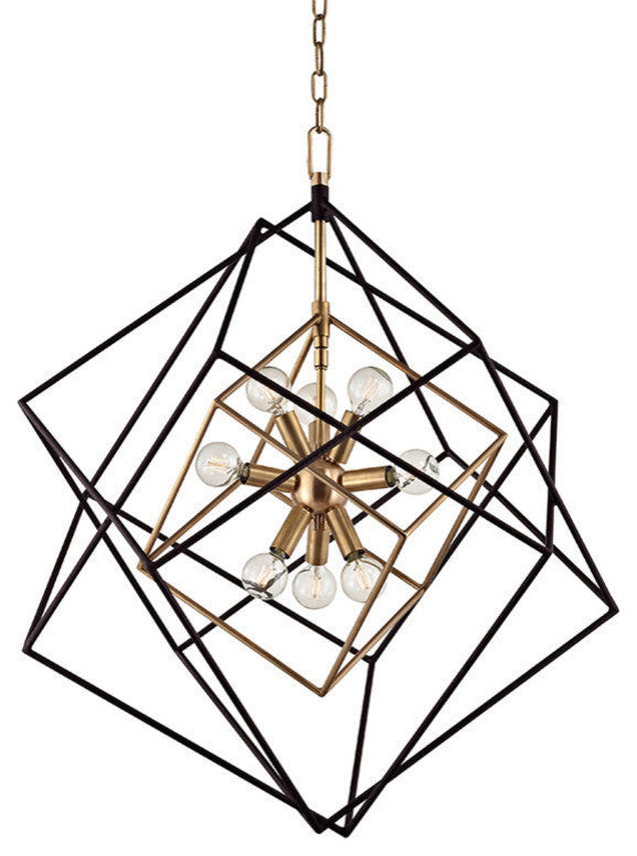 Hudson Valley Roundout Nine Light Pendant 1222-AGB