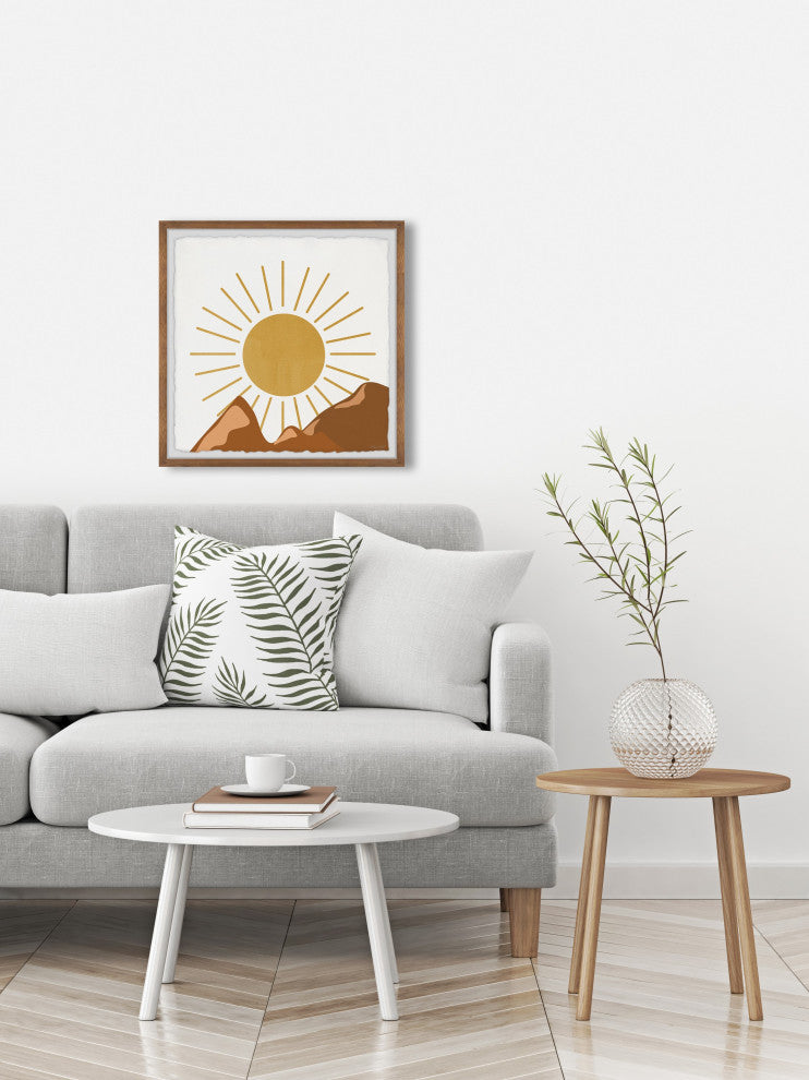 "The Mountain Ridge" Framed Painting Print, 32x32