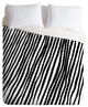 Georgiana Paraschiv Diagonal Stripes Black Duvet Cover Set, Twin XL