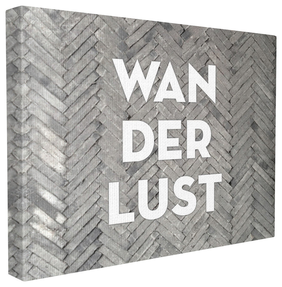 Stupell Ind. Wanderlust Patterned Bricks Canvas Wall Art, 24 x 30